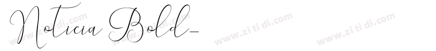 Noticia Bold字体转换